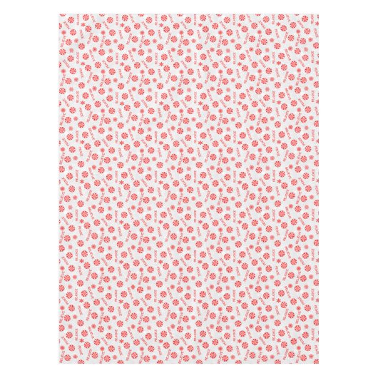 ペパーミントキャンディと感動的言葉 テーブルクロス (正面)