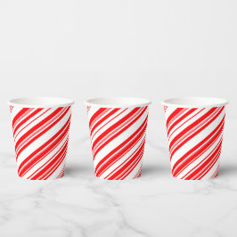 ペパーミントキャンディカストライプネスクリスマスタイ 紙コップ