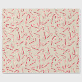 ペパーミントキャンディカネジョイクリスマスギフトシームレス ラッピングペーパー (フラット)