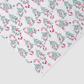 ペパーミントキャンディキャッツとクリスマスツリー 薄葉紙 (詳細)