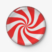 ペパーミントキャンディクリスマス ペーパープレート (正面)