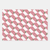 ペパーミントキャンディクリスマス ラッピングペーパーシート (正面3)