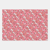 ペパーミントキャンディクリスマス ラッピングペーパーシート (正面)