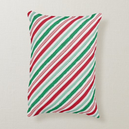 ペパーミントキャンディストライプー用杖の枕 アクセントクッション (裏面(縦))