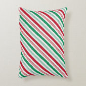 ペパーミントキャンディストライプー用杖の枕 アクセントクッション (正面(垂直))