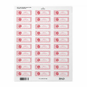 ペパーミントキャンディスワールクリスマスホリデー ラベル (フルシート)