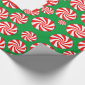 ペパーミントキャンディズウィズギフトラベル ラッピングペーパー (角)