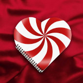 ペパーミントキャンディハートジャーナル ノートブック