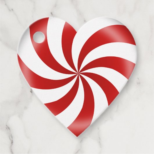 ペパーミントキャンディハート フェイバータグ (正面)