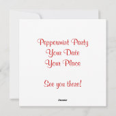 ペパーミントキャンディホリデーカード シーズンカード (裏面)