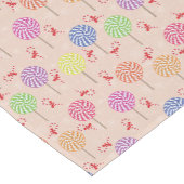 ペパーミントキャンディミンツクリスマスキャンディカン ショートテーブルランナー (コーナー)