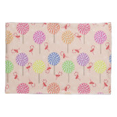 ペパーミントキャンディミンツクリスマスキャンディカン 枕カバー (裏面)