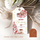 ペパーミントキャンディメリークリスマスギフトラベル ギフトタグ
