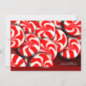 ペパーミントキャンディメリークリスマスフォトコラージュ シーズンカード (裏面)