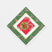 ペパーミントキャンディーキャン スタンダードランチョンナプキン (角)