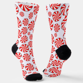 ペパーミントキャンディークリスマス ソックス