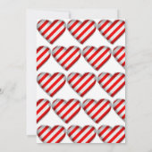 ペパーミントキャンディーケーンバルーンストクリスマス誕生日 招待状 (裏面)