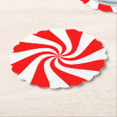 ペパーミントキャンディ紙コースターセット ペーパーコースター (アングル)