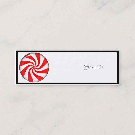 ペパーミントキャンディ スキニー名刺 (正面)