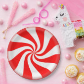 ペパーミントキャンディ ペーパープレート (パーティー)