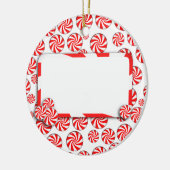 ペパーミントキャンディ(ラベル付) セラミックオーナメント (左)