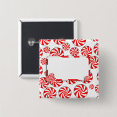 ペパーミントキャンディ(ラベル付) 缶バッジ (正面&裏面)