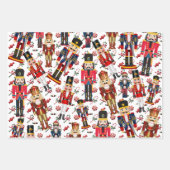 ペパーミントクリスマスと兵士のナッツ割り出し ラッピングペーパーシート (正面3)