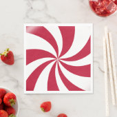 ペパーミントクリスマスキャンディ スタンダードランチョンナプキン (インサイチュ)