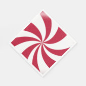 ペパーミントクリスマスキャンディ スタンダードランチョンナプキン (角)