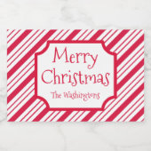 ペパーミントクリスマスジャー食品のラベル フードラベル (シングルラベル)