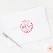 ペパーミントクリスマスバスボム塩ソークラベル ラウンドシール (封筒)