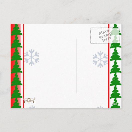 ペパーミントクリスマスフォトレディポストカード シーズンポストカード (裏面)