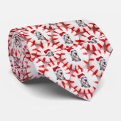 ペパーミントサンタハウンドホリデーメンズタイ ネクタイ (ロール)
