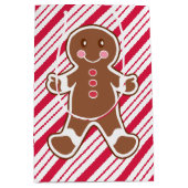 ペパーミントジンジャーブレッドクリスマス抱き枕 ミディアムペーパーバッグ (正面)