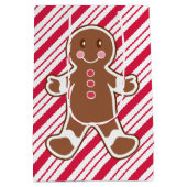 ペパーミントジンジャーブレッドクリスマス抱き枕 ミディアムペーパーバッグ (裏面)