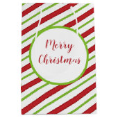 ペパーミントストライプ抱き枕 ミディアムペーパーバッグ (正面)