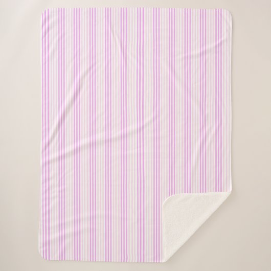 ペパーミントストライプ シェルパブランケット (正面)