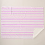 ペパーミントストライプ シェルパブランケット (正面(横))