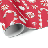 ペパーミントスパイスシリーズデザイン1ティッシュペーパー ラッピングペーパー (ロールコーナー)