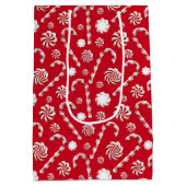 ペパーミントスパイスシリーズデザイン1 ミディアムペーパーバッグ (裏面)