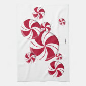 ペパーミントスワールストライプキャンディ キッチンタオル (縦)