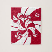 ペパーミントスワールストライプキャンディ ジグソーパズル (縦)