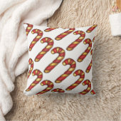 ペパーミントツイストキャンディーケーンクリスマスクッキー クッション (ブランケット)