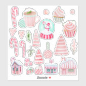 ペパーミントドリームウォーターカラーシール シール (シート)