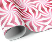 ペパーミントパターンおもしろいモダンギフト ラッピングペーパー (ロールコーナー)