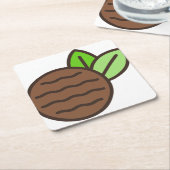 ペパーミントパティー スクエアペーパーコースター (アングル)