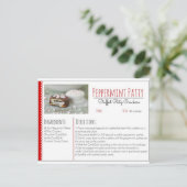 ペパーミントパティ詰まったリッツクラッカー(カスタム) ポストカード (スタンド正面)