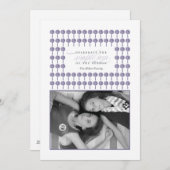 ペパーミントフレ威厳のあるームホリデーフォトカード シーズンカード (正面/裏面)