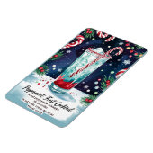 ペパーミントフロストホリデーカクテルレシピ マグネット (左側)