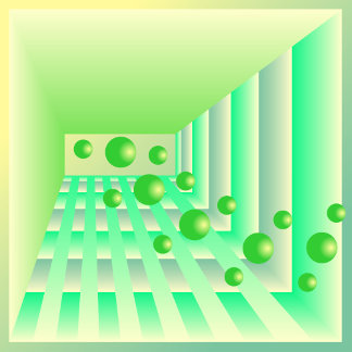 ペパーミントプラザを通じたライムの飛行 クッション